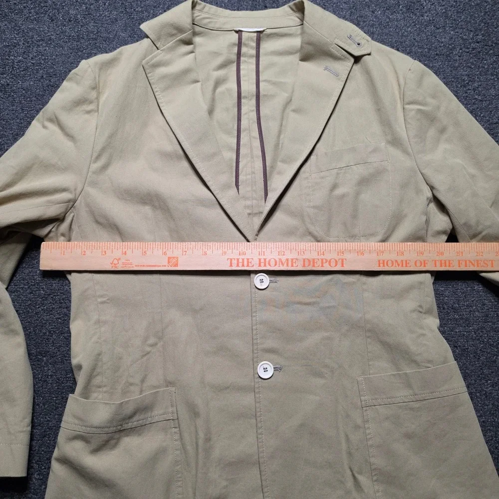 Billy Reid Sport Coat Khaki Men 40R Cotton Unstructured Blazer Formal Italy